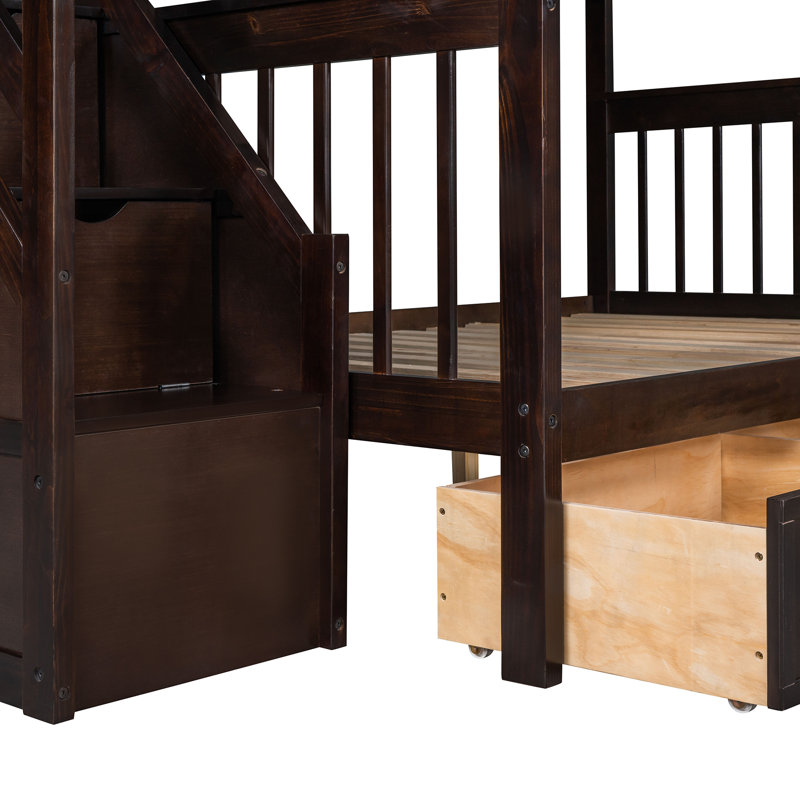 Lits peu encombrants avec rangement, lit en L en bois massif pour maison familiale