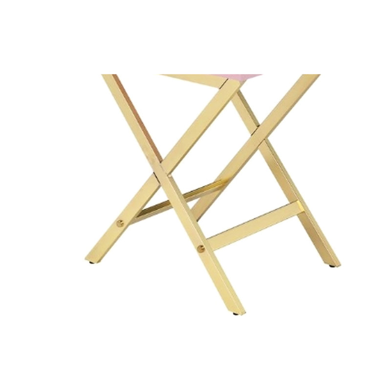 Table d'appoint rose et dorée - polyvalente pour la maison et le bureau