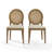 Jacolyn 2-piece Upholstered Cane-back Dining Chair Set