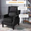 Fauteuils de massage inclinables et inclinables, inclinables et rétro | Noir | Tissu en suède