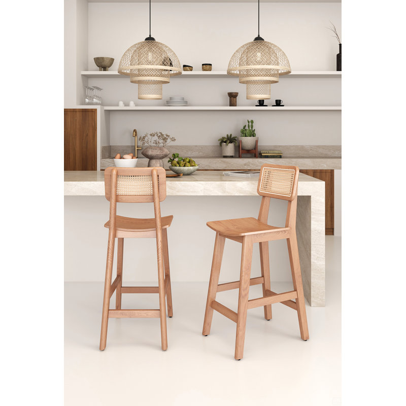 Tabouret de comptoir en bois, Brown