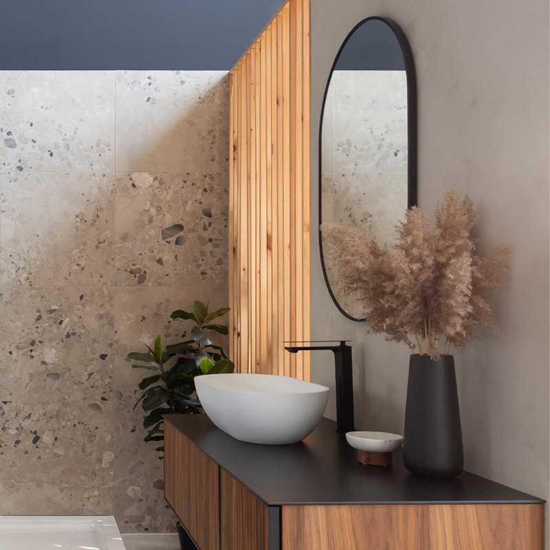 Miroir mural, Noir mat
