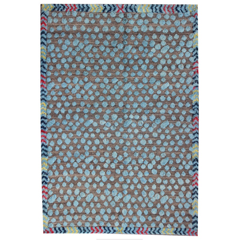 Nassirah Polka Dots Hand Woven 178cm X 252cm Area Rug