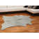 Tapis en cuir de vache gris clair fabriqué à la main Abhinav