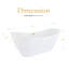 Vansza 67'' x 31.5'' Soaking Acrylic Bathtub