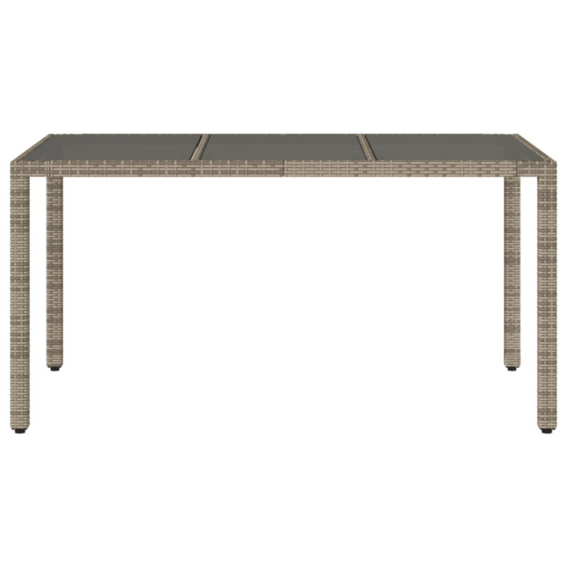 Parvathy Rectangular Outdoor Dining Table , 150cm cm W 90cm cm D, Grey