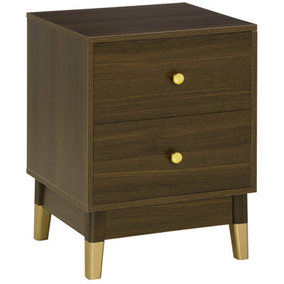 Presque 45cm W Manufactured Wood Bedside Table