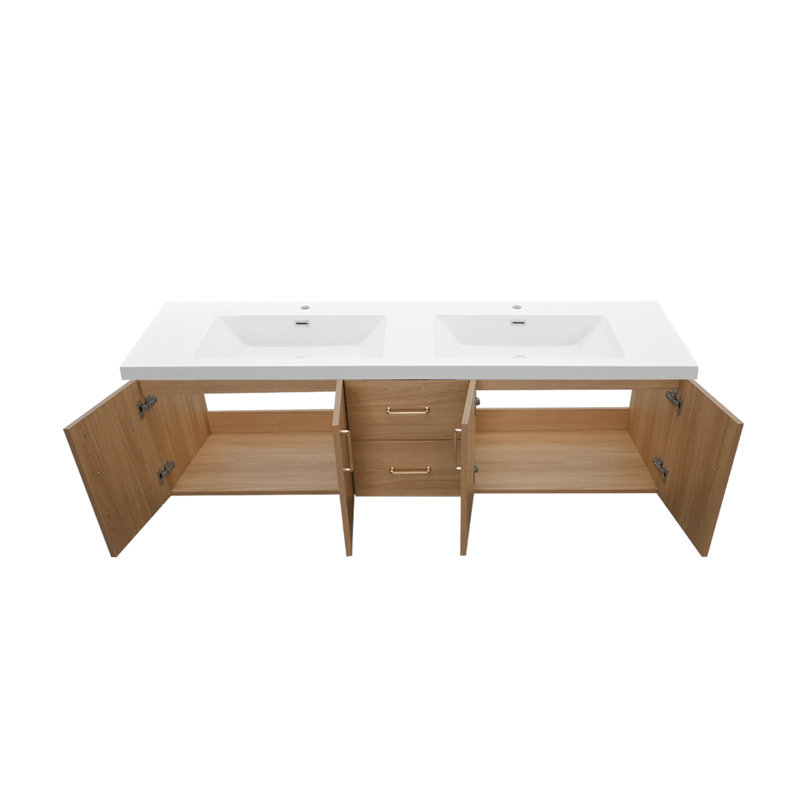 Clarion 72" Double Bathroom Vanity With Sink Combo