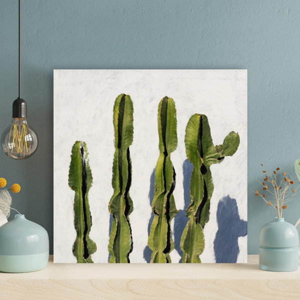 Foundry Select Green Cactus Plant On White Background 3 On Canvas ...
