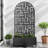Arch Metal Planter Box with Trellis with Wheels-1472299982