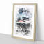 Mountain Below the Clouds - Framed Print-56741494-56741495