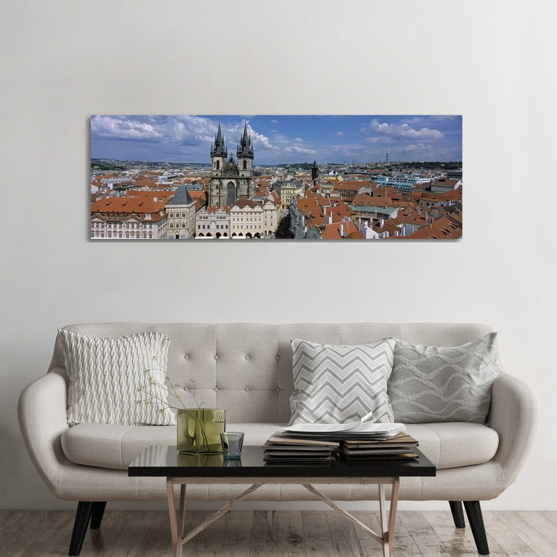 Church Of Our Lady Before Tyn, Old Town Square, Prague, Czech Republic - Wrapped Canvas Panoramic Print