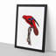 Red Lory by F. Levaillant - Picture Frame Painting Print-55597883-55597888
