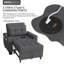 Fauteuil-lit escamotable 3-en-1 à lattes de 36,6 po Latitude USB Latitude Run-185116634