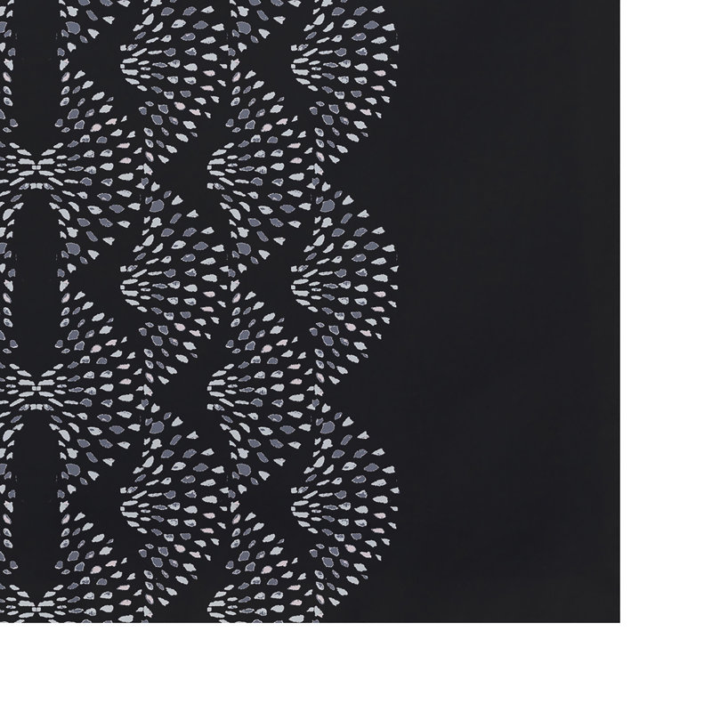 Ladwig Polyester Geometric Rectangle Placemat, Black