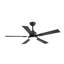 Ventilateur de plafond standard à DEL intérieur / extérieur noir Cissline avec lumière et télécommande-1450637556