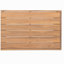 Table basse de patio rectangulaire en bois d'acacia, teck