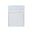 Meuble-lavabo mural 18 po avec lavabo en résine blanche et porte d'armoire à fermeture en douceur 18 po-254430357