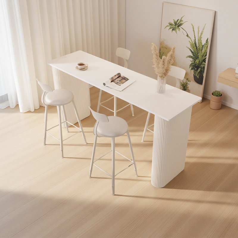 Table de bar moderne et simple, H 41,3 po x L 62,9 po x l 19,6 po