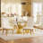 Modern Luxtury Velvet Dining Side Chair with High Backrest for Dining Room and Living Room-1058217469