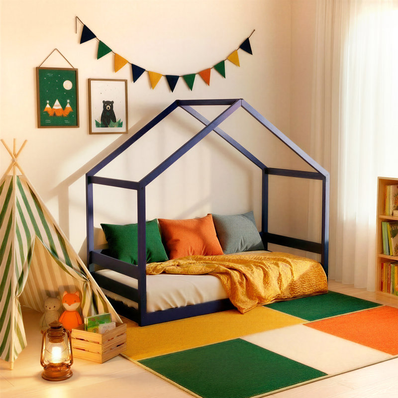 Lit pour tout-petit Little Seeds, Bleu foncé