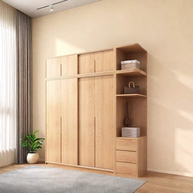 Classic Simple wardrobe, 98.43" H x 62.99" W x 23.62" D