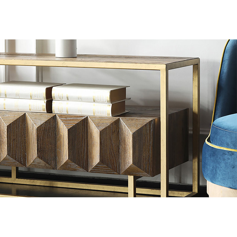 Bradninch 180cm Solid Wood Top Console Table