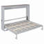 Grand lit escamotable mural et USB, gris-745074078