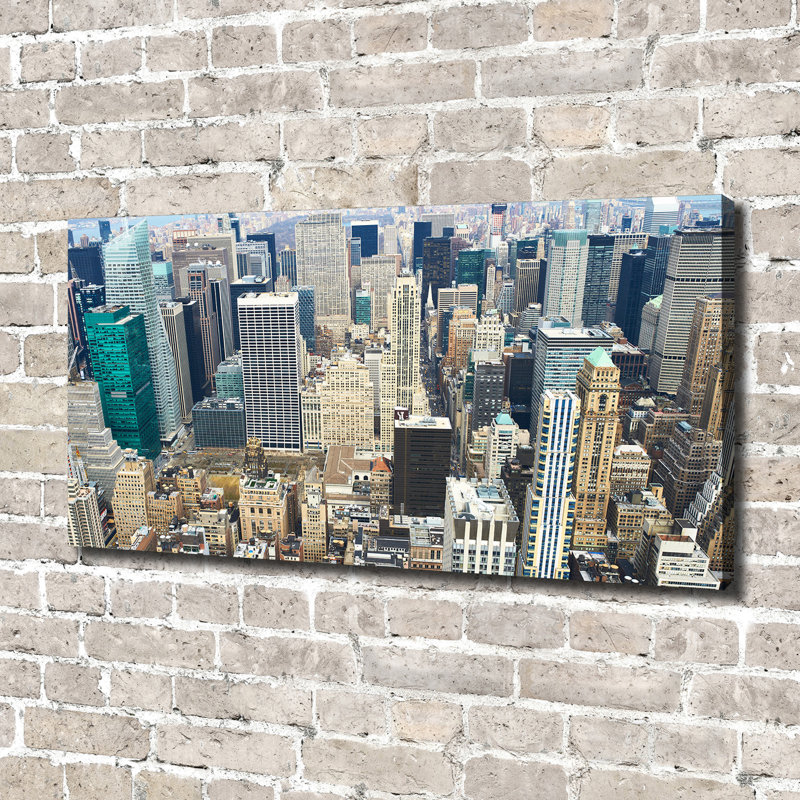 Manhattan New York - Wrapped Canvas Print