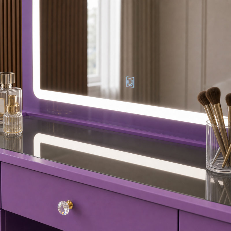 Meuble-lavabo l 43,3 po avec miroir lumineux