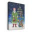 Toile tendue avec châssis de qualité supérieure Folksy Father Christmas II - prête à être accrochée-1044567961