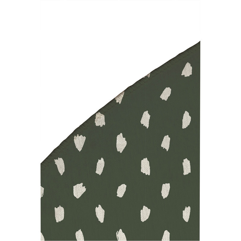 Splat Point Non-Slip Outdoor Rug, Round 5'