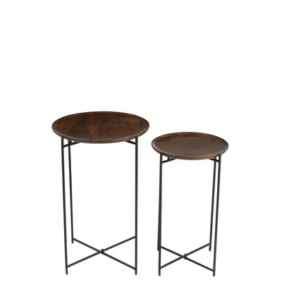 Moe Cross Legs Side Table Set
