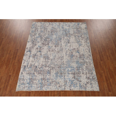 Abstract Modern Oriental Area Rug 8x10