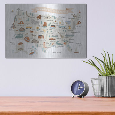 «Around The World 2» par Laura Marshall, art mural en métal