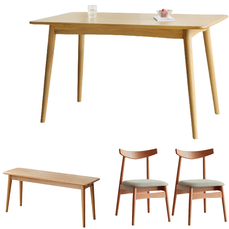 Solid Wood Dining Table Set