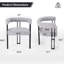 Chaises d'appoint modernes et durables, structure en métal bouclé pour la salle à manger et la cuisine