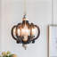 Lustre en bois 6 lumières-1655945100