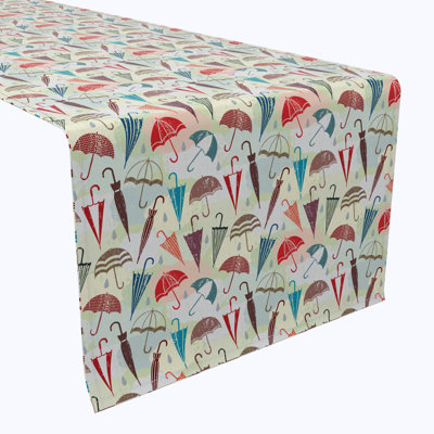 Table Runner, 100% Cotton, 16X72", Calling For Rain