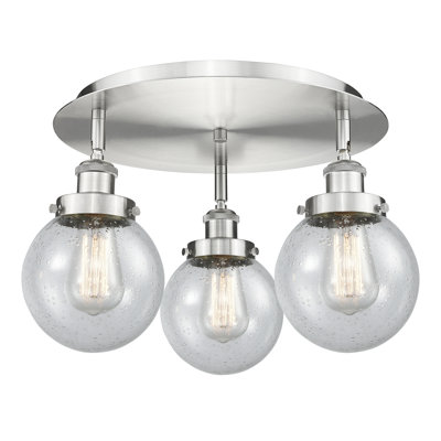 Alphonsa Glass Flush Mount