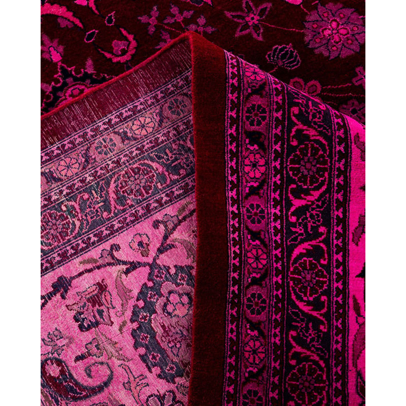 Shahab One-of-a-Kind 12' 0" X 16' 10" New Age Rectangular Wool Area Rug Pink