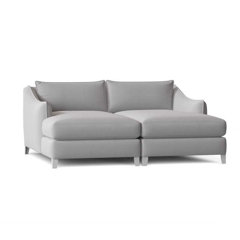Monterey Double Chaise Lounge with Cushions, Canvas Granite Sunbrella® Canvas
