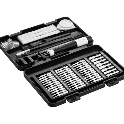 591 Precision Screwdriver Kit For And Repairing Electronic Devices - Magnetic Bit, Magnetizer, Tweezers, Spudger, Brush, Suction Cup, 360 Rotating Cap 59 Computer Tasks Magnetizer/Demagnetizer,