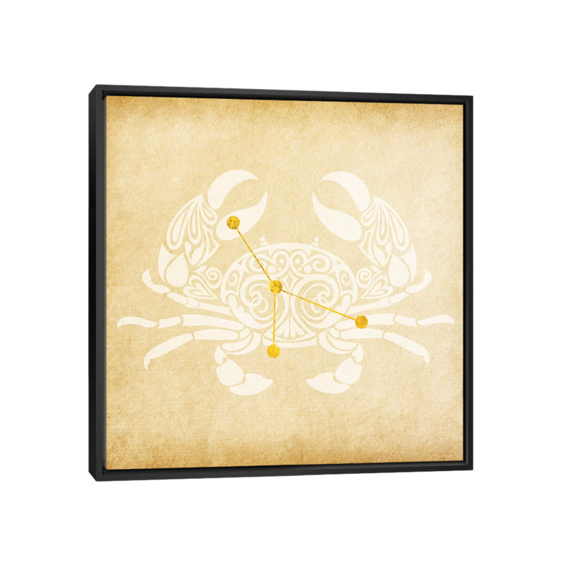 «Caring Shellfish with Constellation», impression sur toile tendue, H 37 po x l 37 po x P 1,5 po, Toile avec cadre noir
