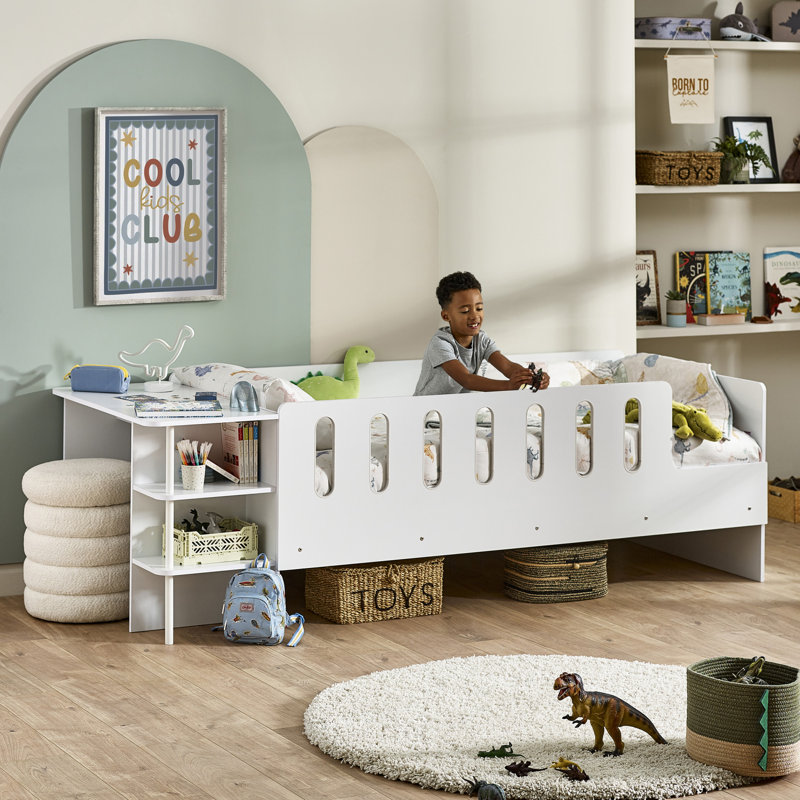 Wifrith Single (3') Standard Bed Frame with Desk Included