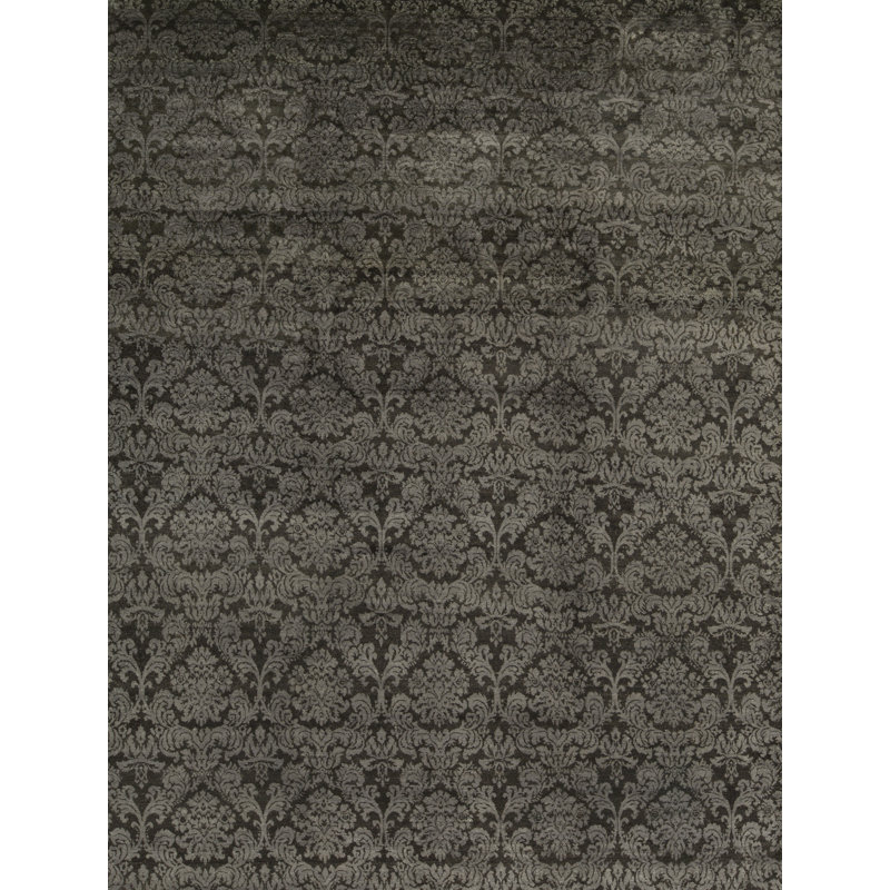Wool Damask Area Rug