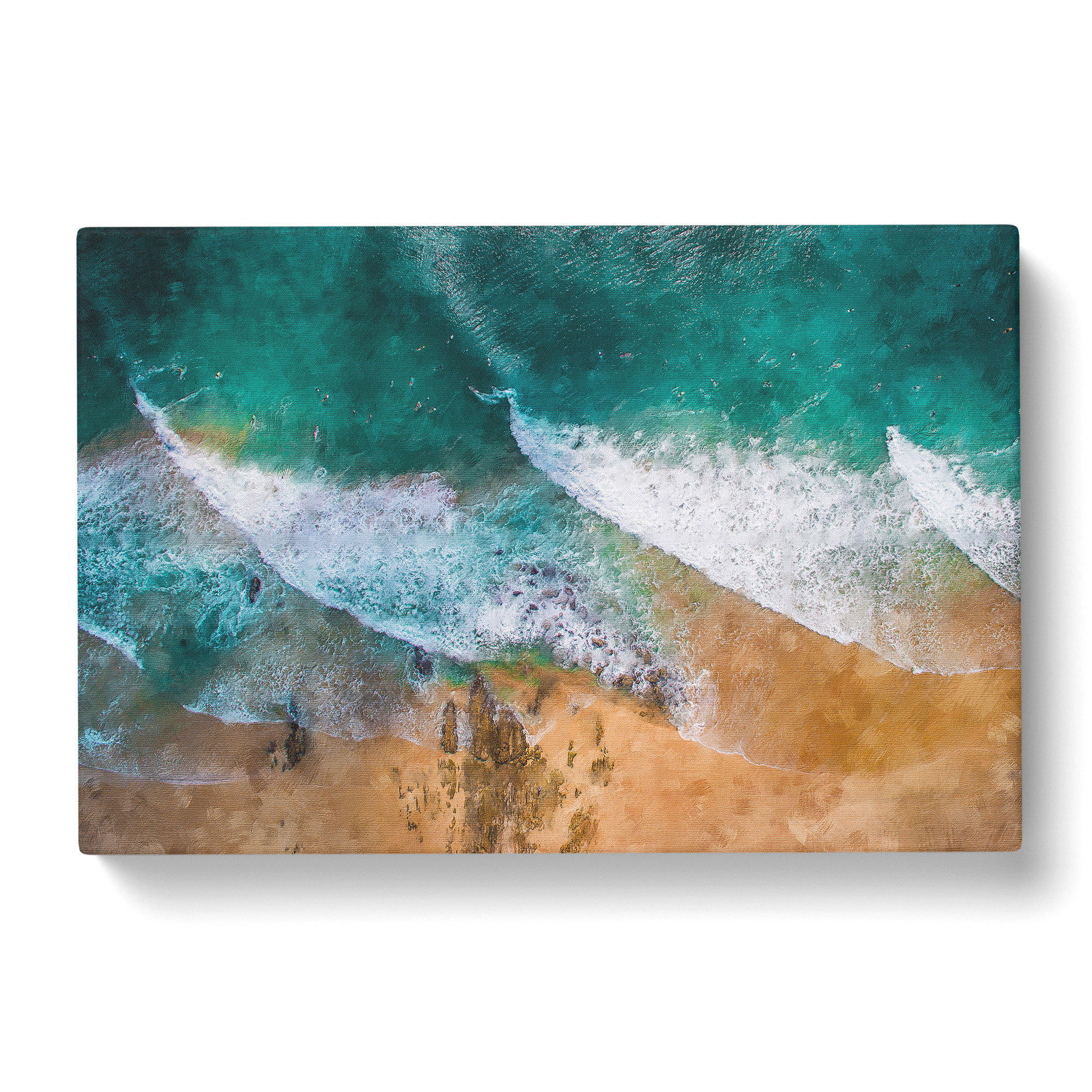 Snapper Rocks In Drawing East Urban Home Snapper Rocks Beach in Australia - Wrapped Canvas ...