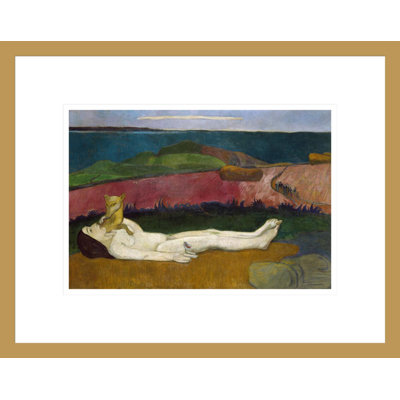 La perte de la virginité 1890-91 par Paul Gauguin - reproduction d'art encadrée