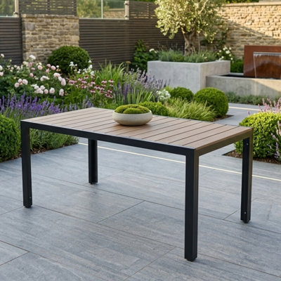 Rectangular Outdoor Dining Table , 90cm cm W 150cm cm D