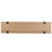 Leira Modern Wood Bench 60” Industrial Table Benches with Black Metal Legs for Dining Room, Porch-812613063